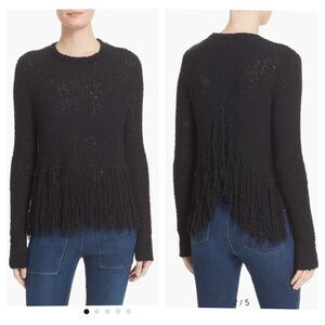 A.L.C. Andreas Fringe Silk Sweater